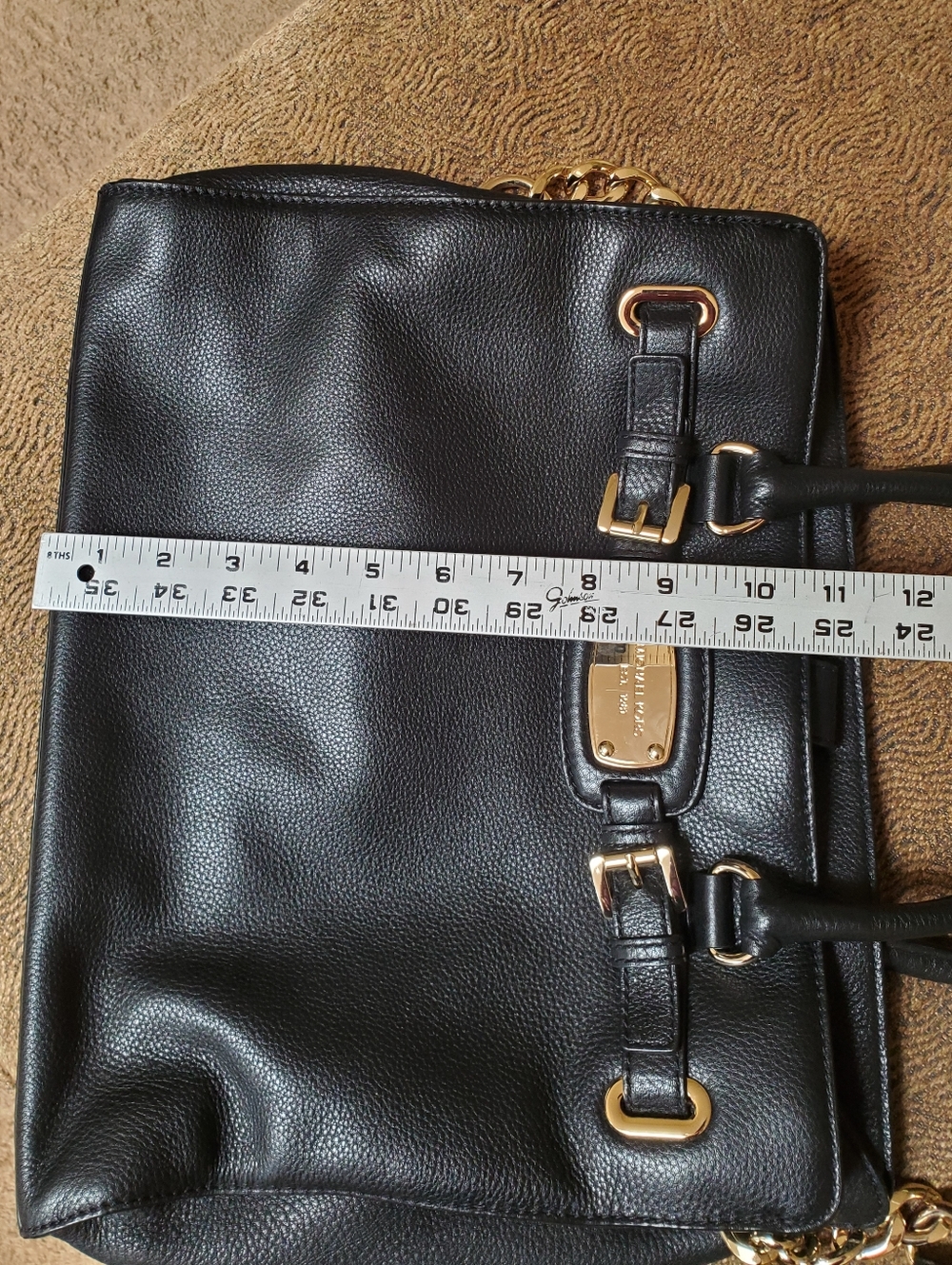 1-DAY FLASH SALE!! Michael Kors LARGE Hamilton East West Tote w/Gold Hardware - Picture 13 of 16